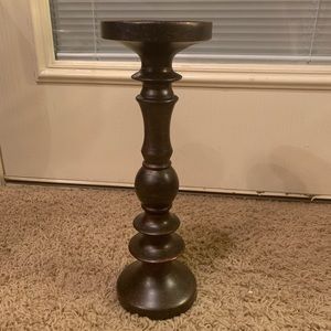 Kirklands Dark brown candle holder